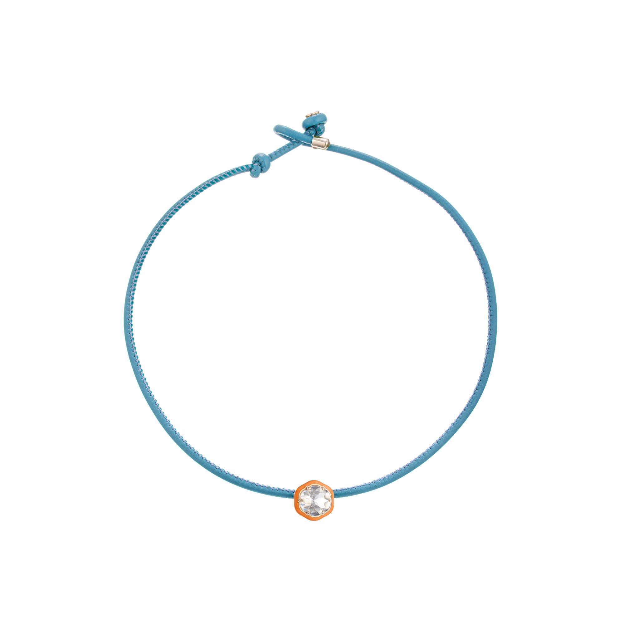 Orange Enamel Pop Choker - MUSE Shop