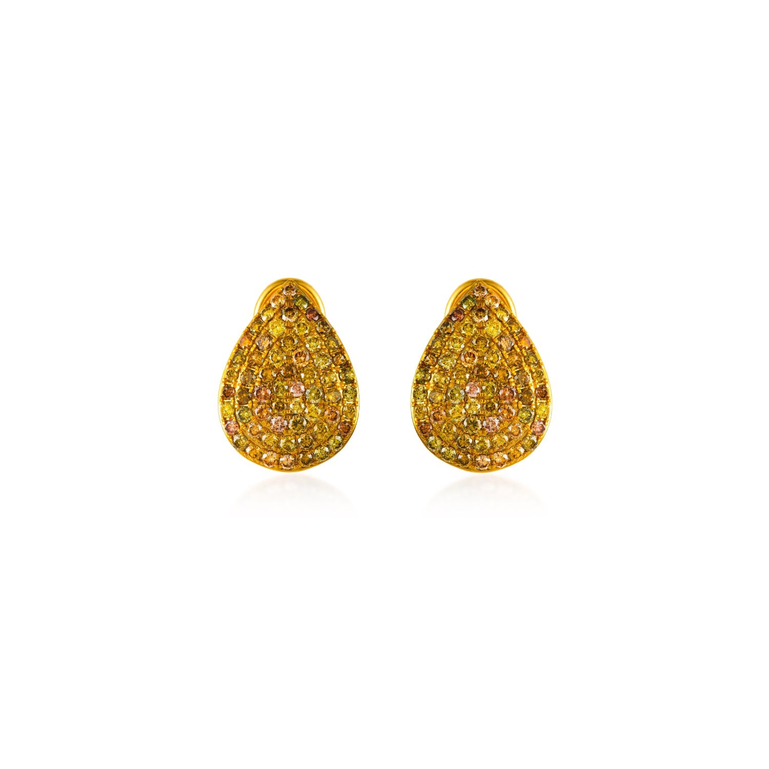 Pavé Diamond Teardrop Studs - MUSE Shop