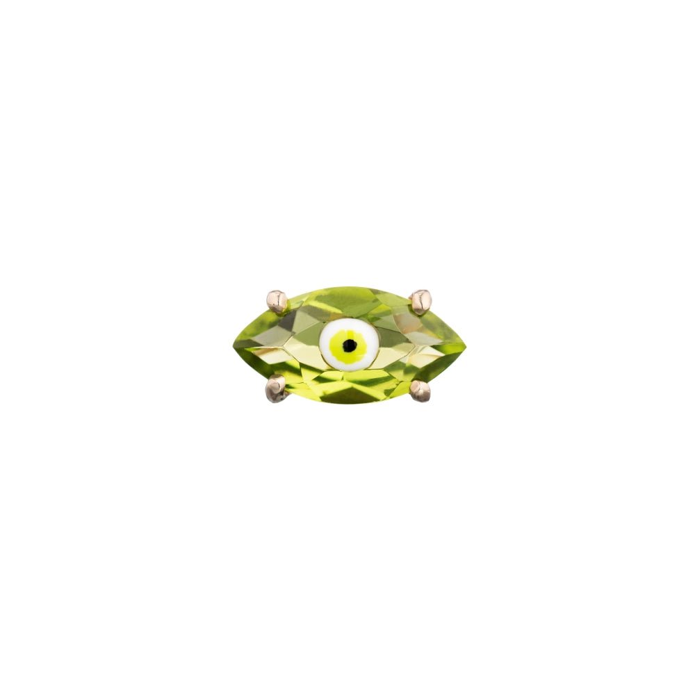 Peridot Big Eye Stud - MUSE Shop