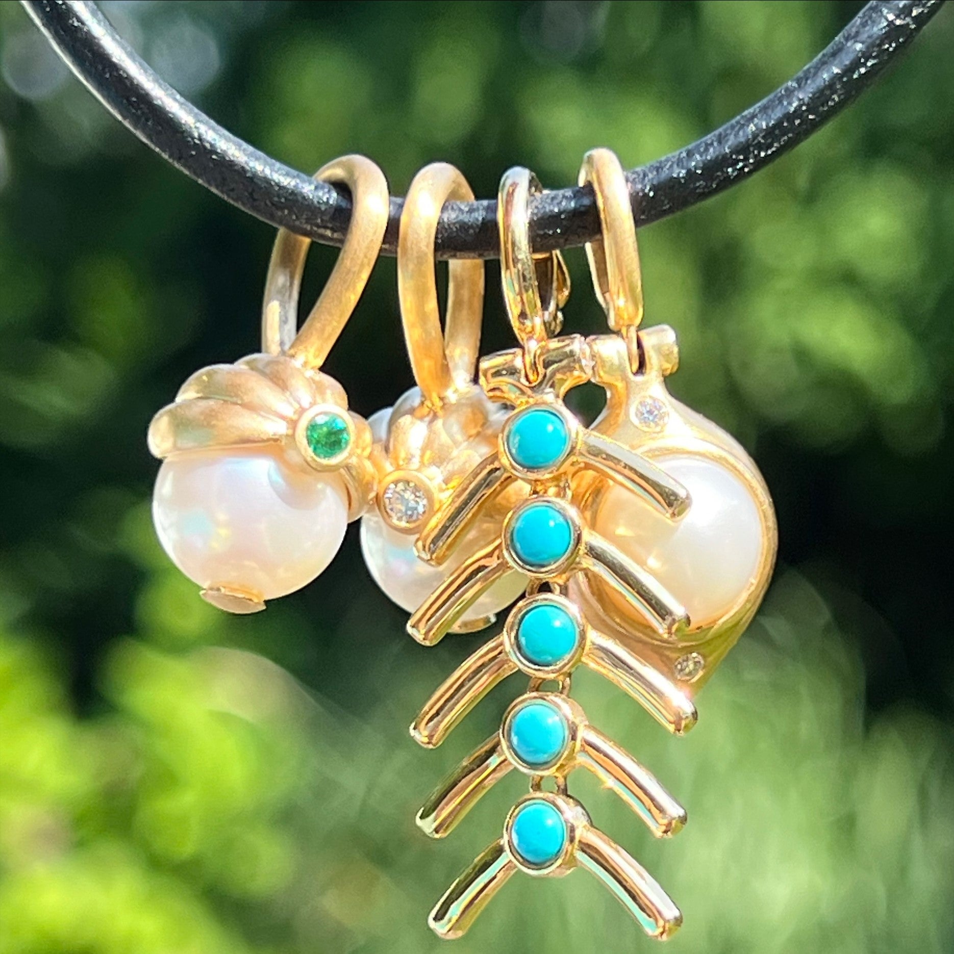 Piska Turquoise 5 Scale Pendant - MUSE Shop