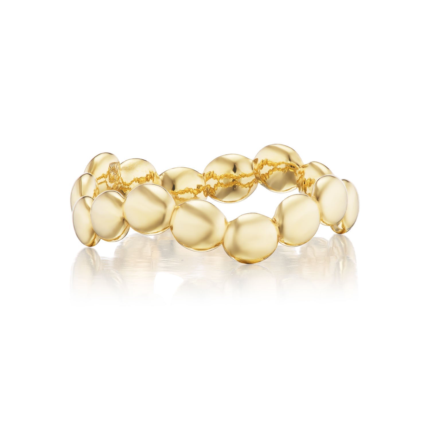 Polished Beaded Curve Ring - MUSE Shop