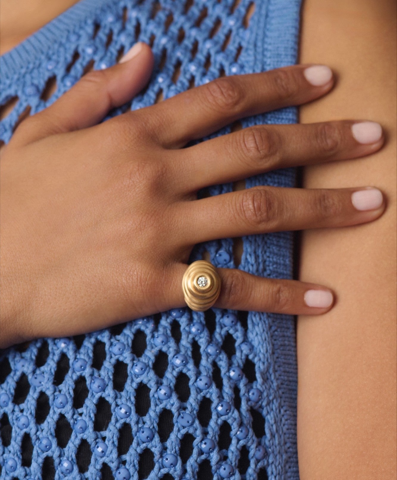 Ripple Pinky Ring