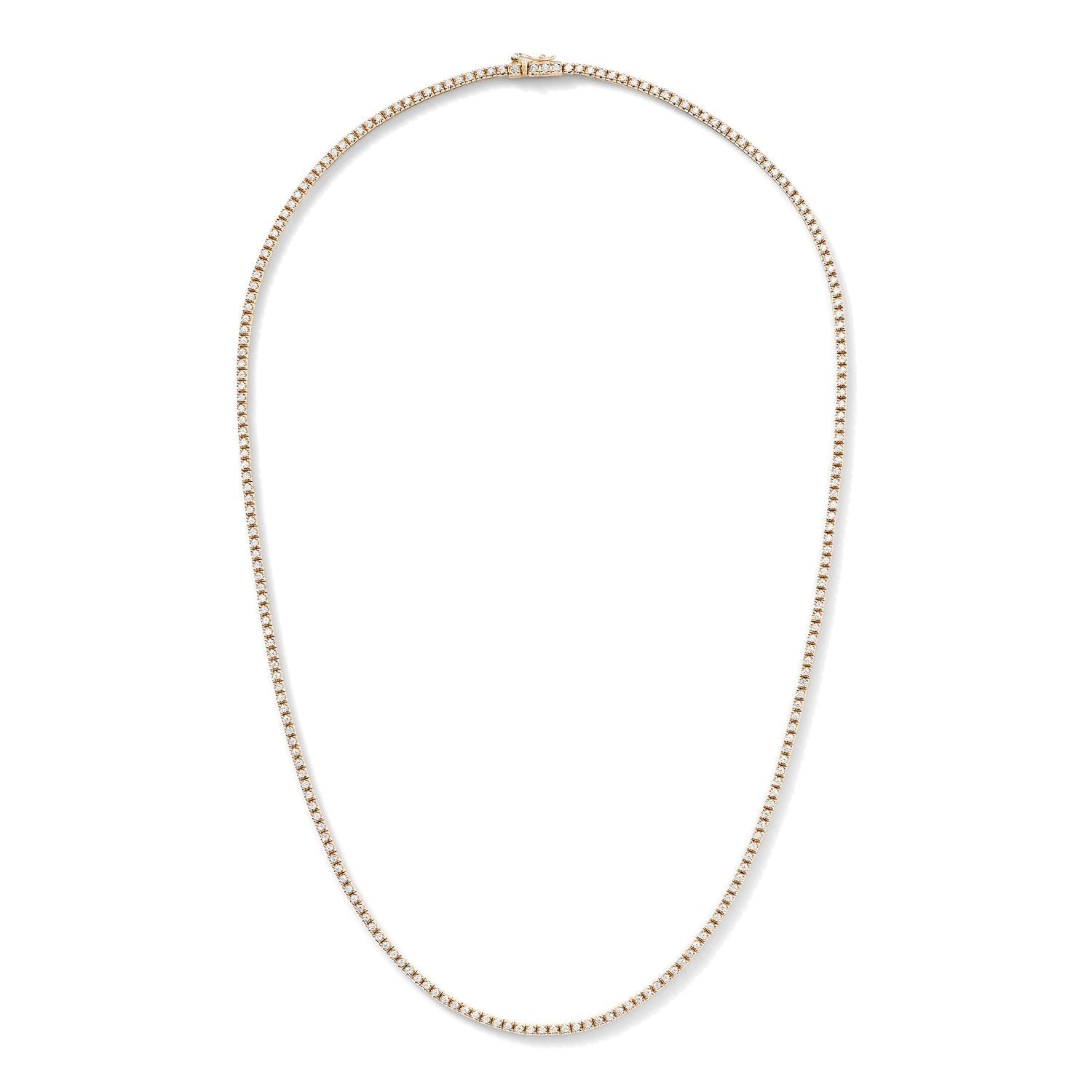 Rose Gold Diamond Line Necklace - MUSE Shop