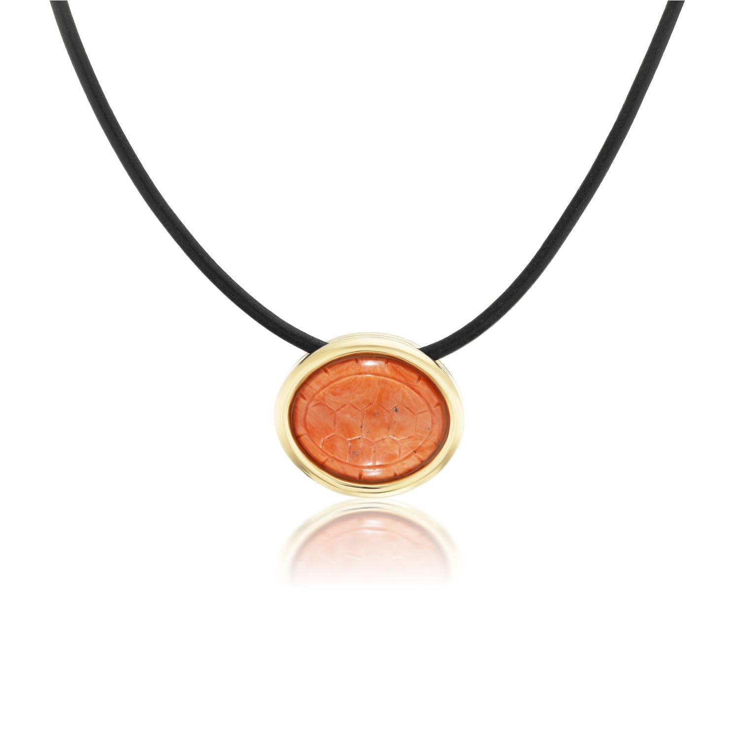 Scùba Vintage Carved Coral Choker Necklace - MUSE Shop