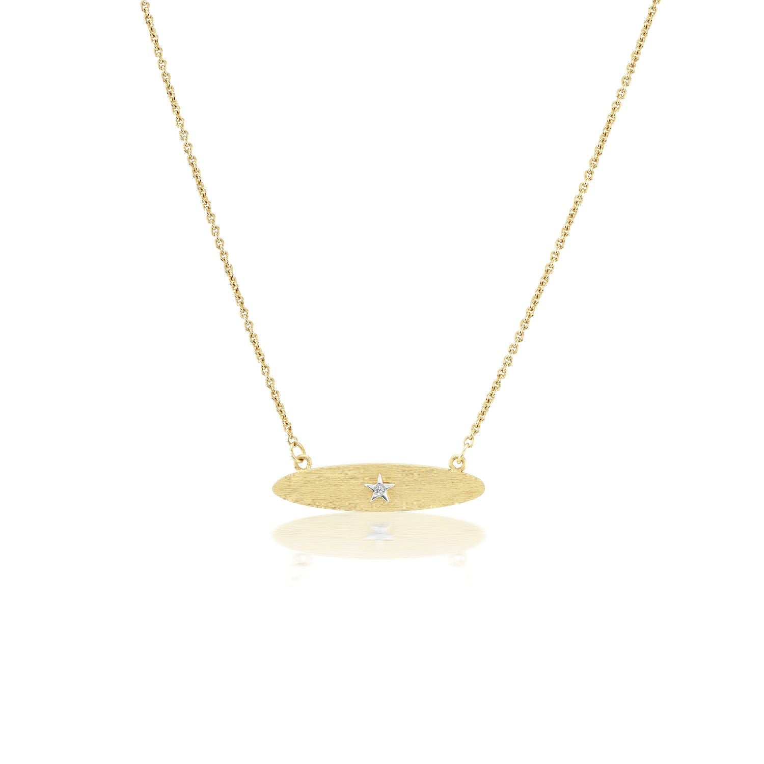 Silk Plaquette Star Necklace - MUSE Shop