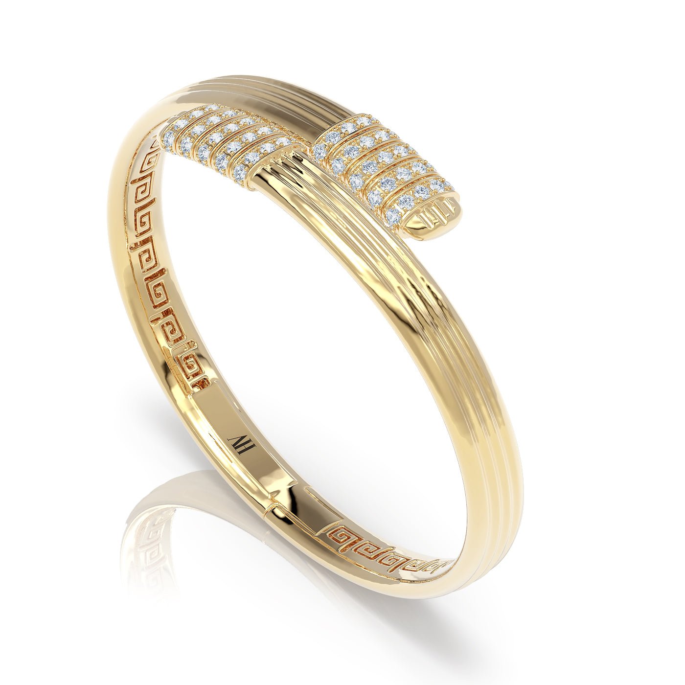 The Fluted Embrace Bangle - MUSE Shop