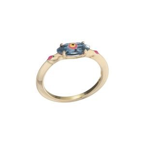 Topaz Big Eye Ring - MUSE Shop