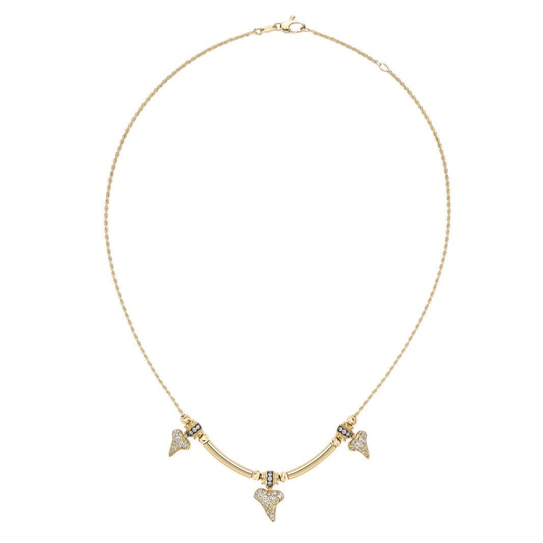 Trixie Sharkie Pavé Diamond Necklace - MUSE Shop