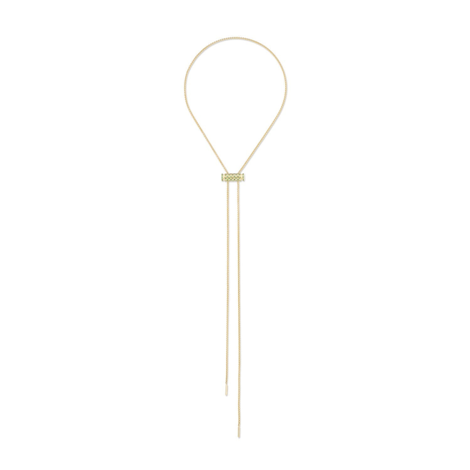 Tsavorite Full Pavé Latch Pendant - MUSE Shop