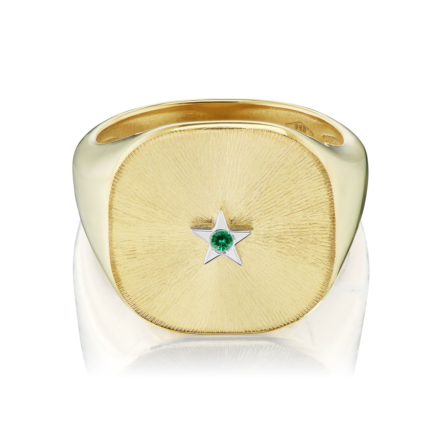 Tsavorite Ora Silk Cushion Ring - MUSE Shop