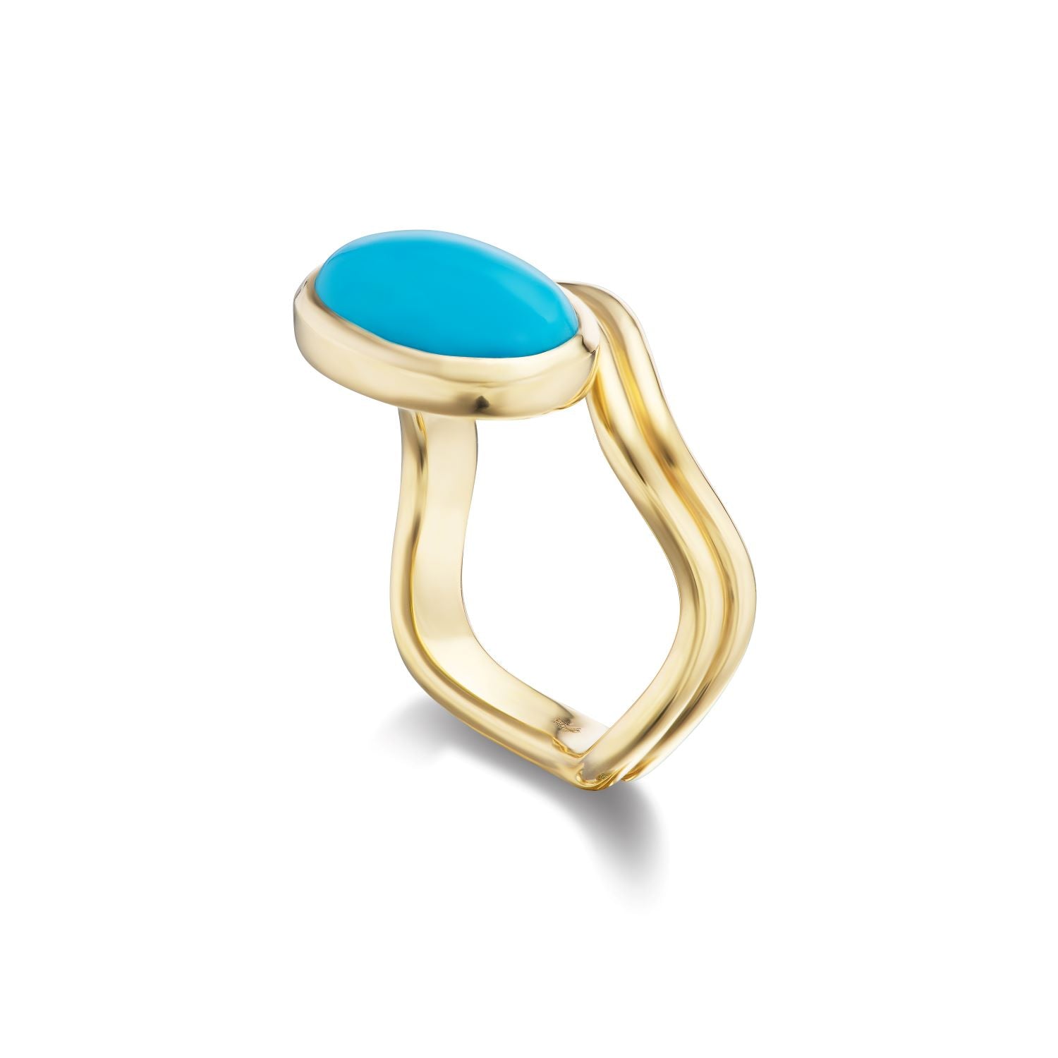 Turquoise Curve Aurora Ring - MUSE Shop