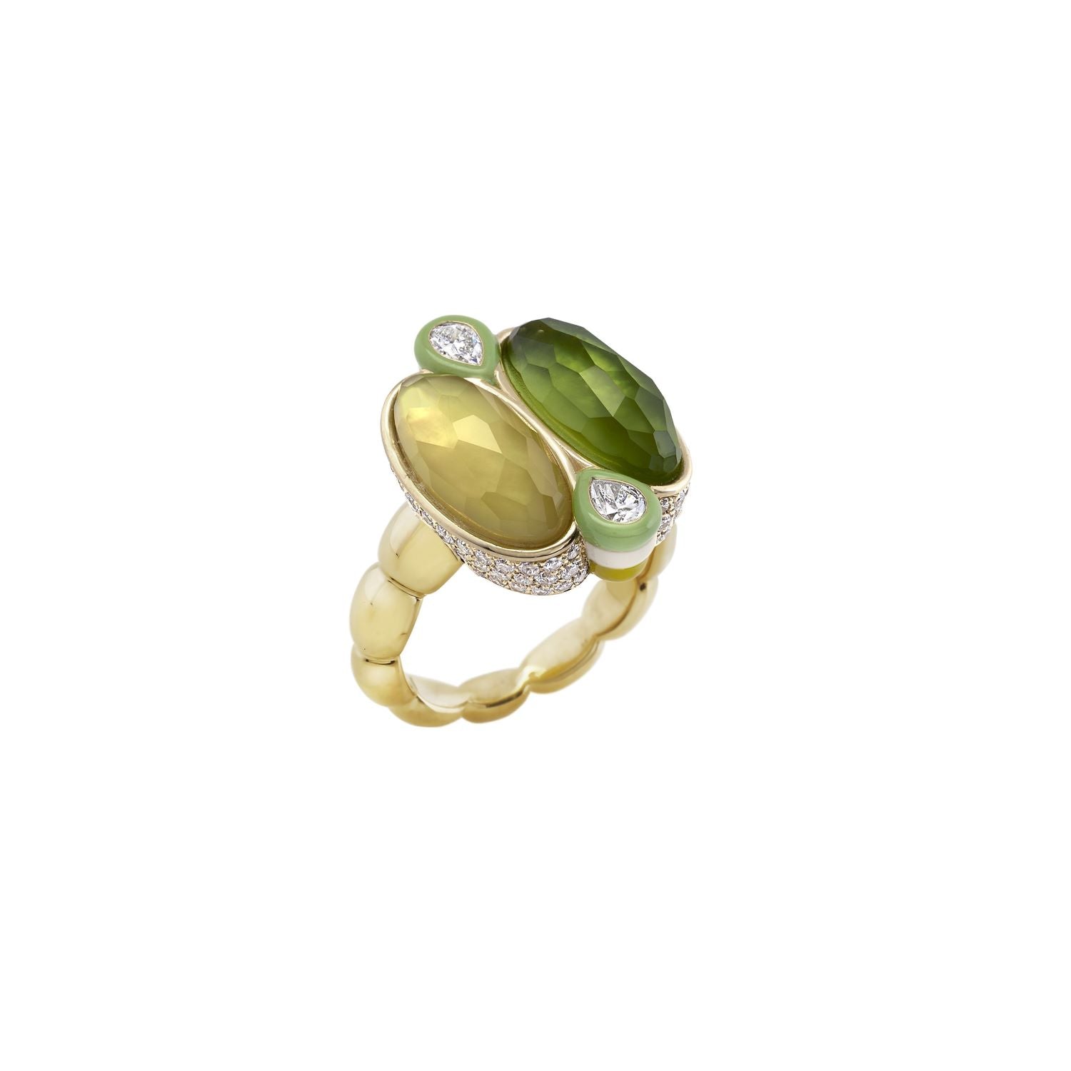 Two Colours, Green and Yellow Ring - MUSE Shop