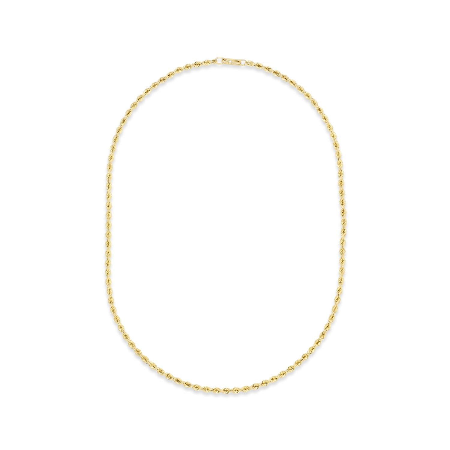 Vintage Rope Chain in Yellow Gold - MUSE Shop
