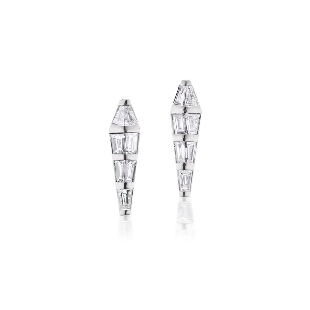 White Gold Spectrum Earrings - MUSE Shop