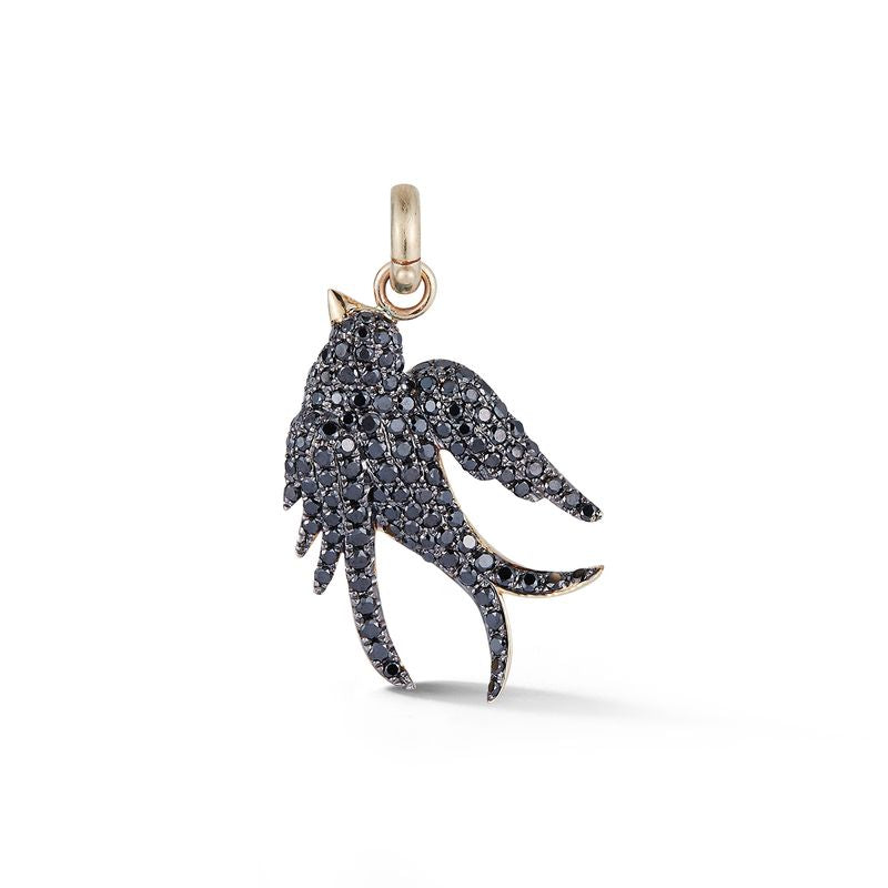 Birdie Charm with black diamonds