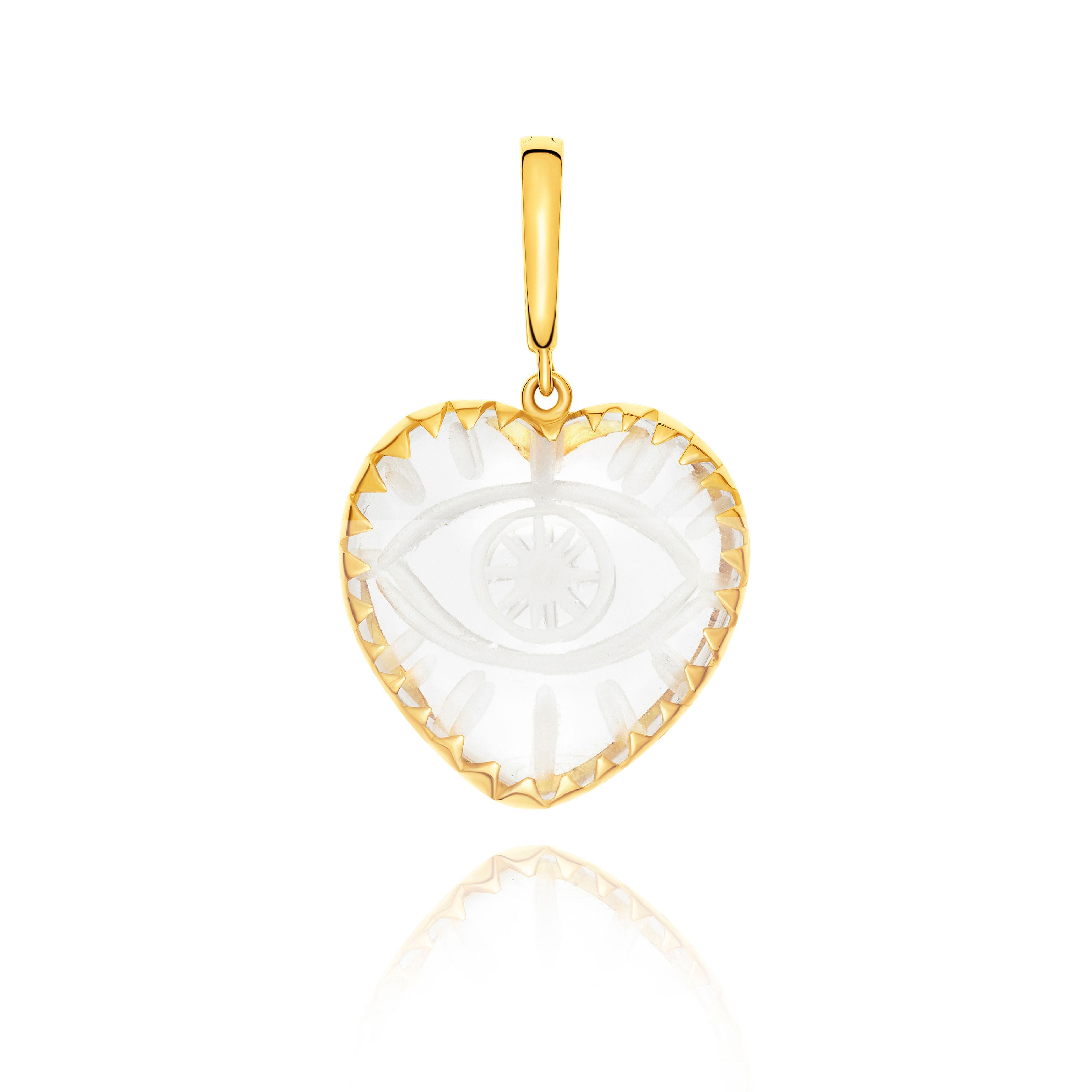 Tina Rock Crystal Charm